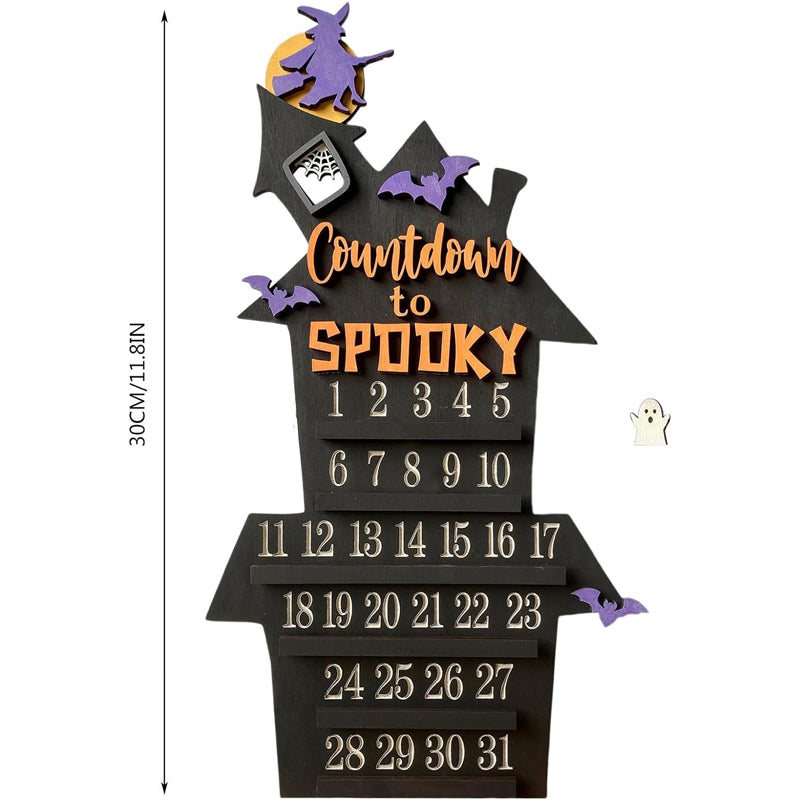 Frendorf | Holz Adventskalender Countdown zu Halloween/Weihnachten