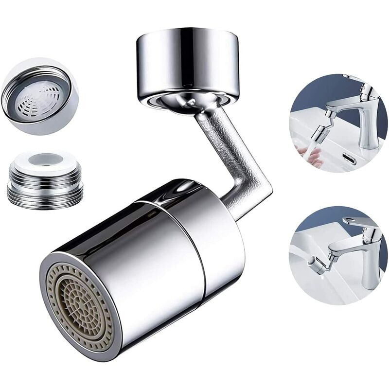 Frendorf | 720° drehbarer universeller Spritzfilter Wasserhahn mit 4-Schicht