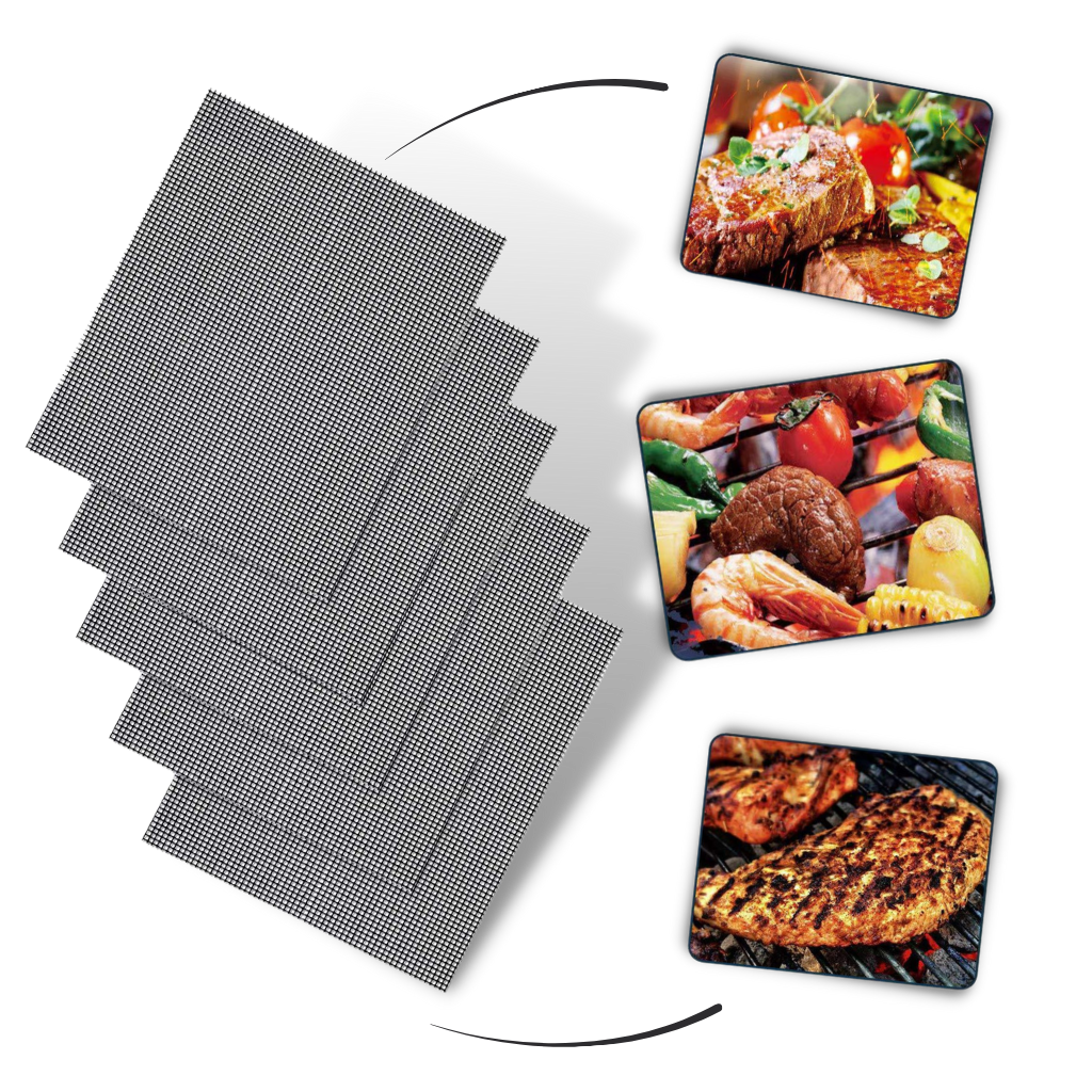 Frendorf | Teflon Antihaft BBQ Grill Mesh Matte für wiederverwendbare Reinigung
