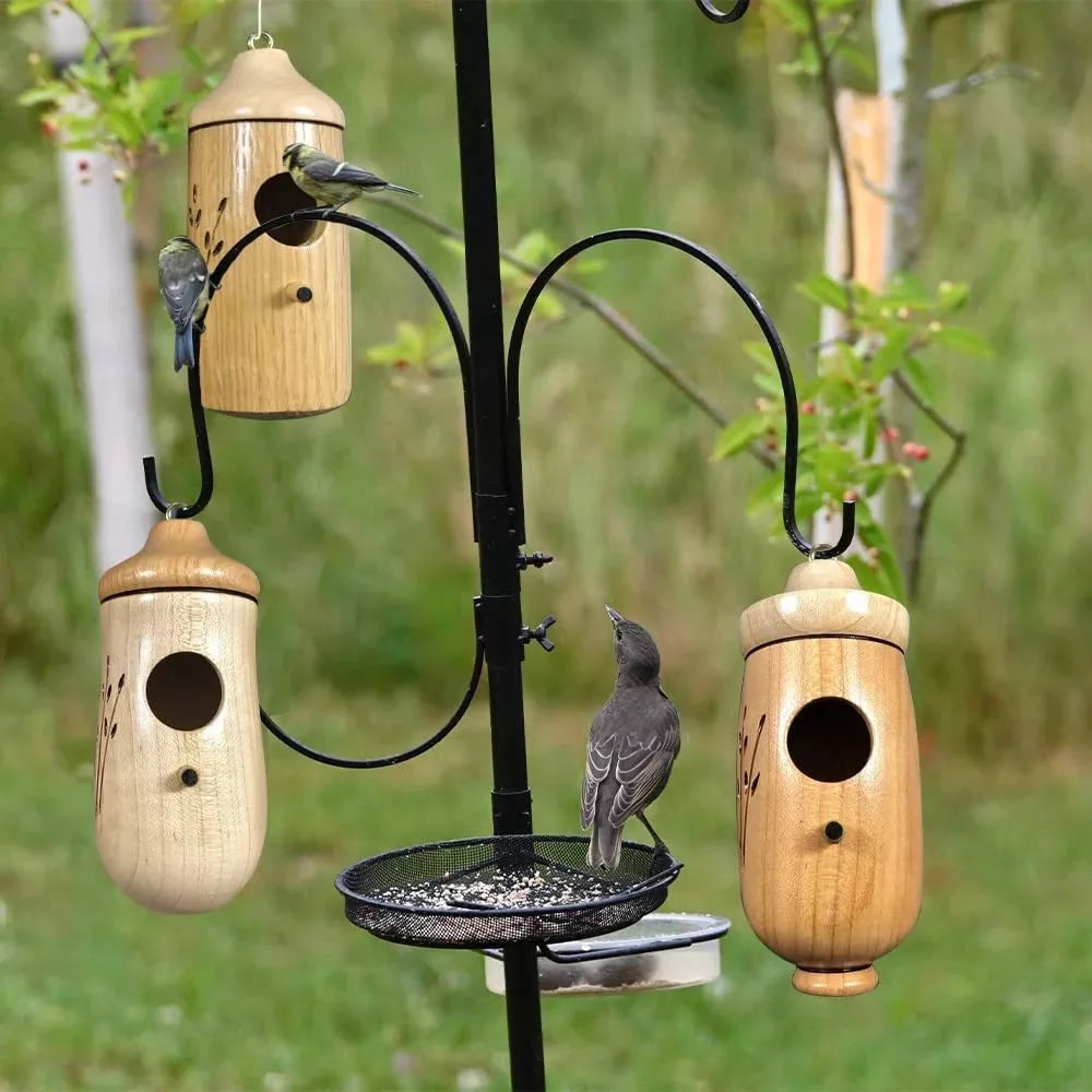 Frendorf | Holzhängematte Kolibrihaus - Geschenk für Naturliebhaber