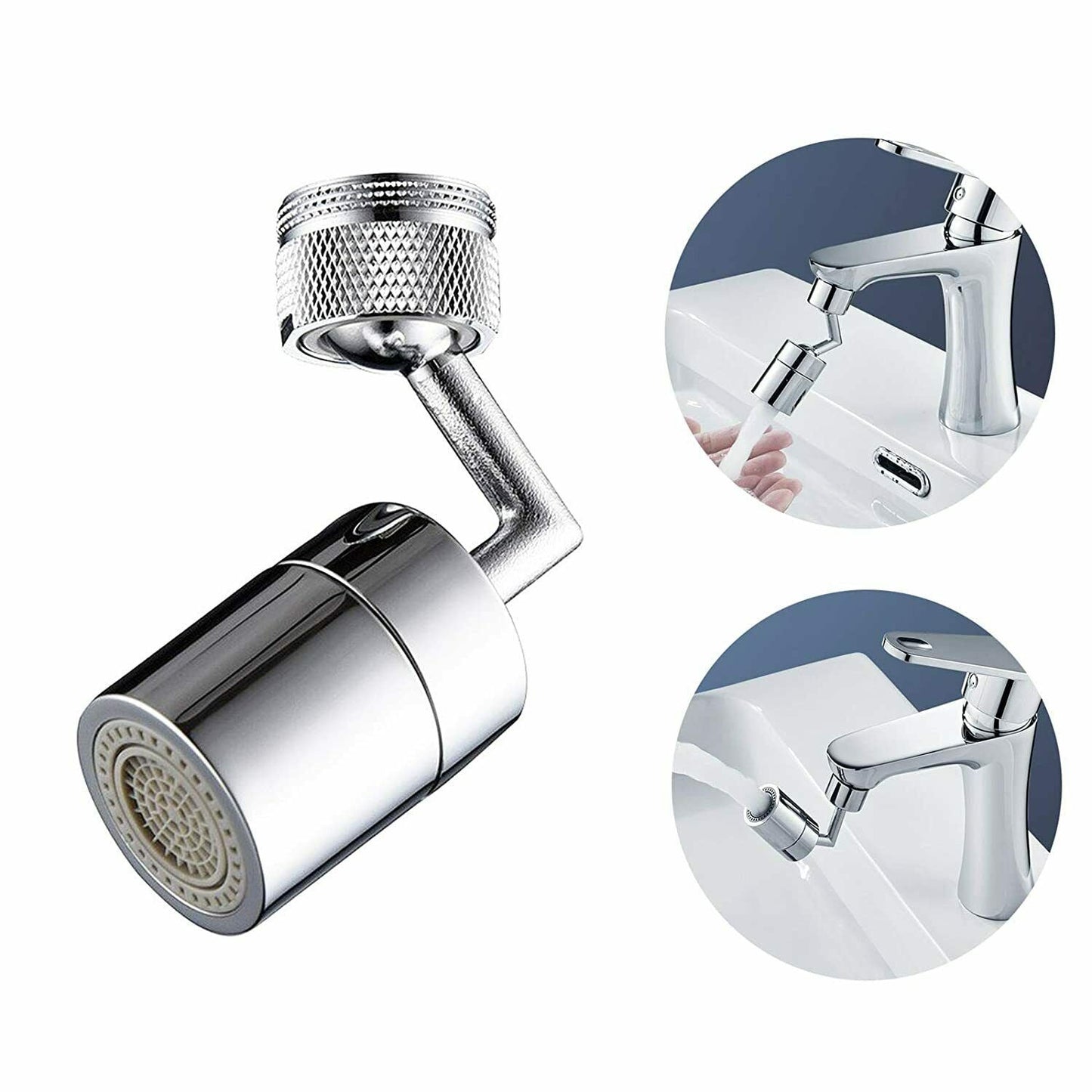 Frendorf | 720° drehbarer universeller Spritzfilter Wasserhahn mit 4-Schicht