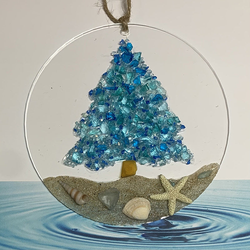Frendorf | Meeresglas-Sonnenfänger – Ocean Crashing Wave Strandornament