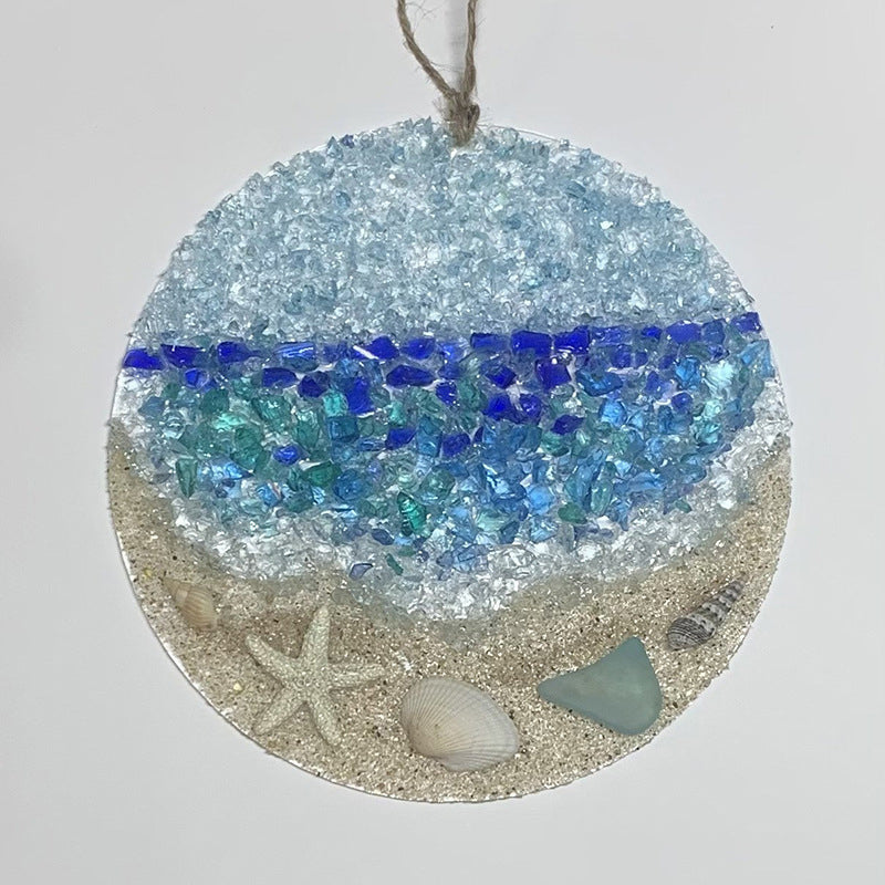 Frendorf | Meeresglas-Sonnenfänger – Ocean Crashing Wave Strandornament