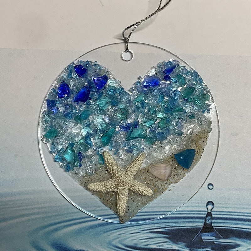 Frendorf | Meeresglas-Sonnenfänger – Ocean Crashing Wave Strandornament