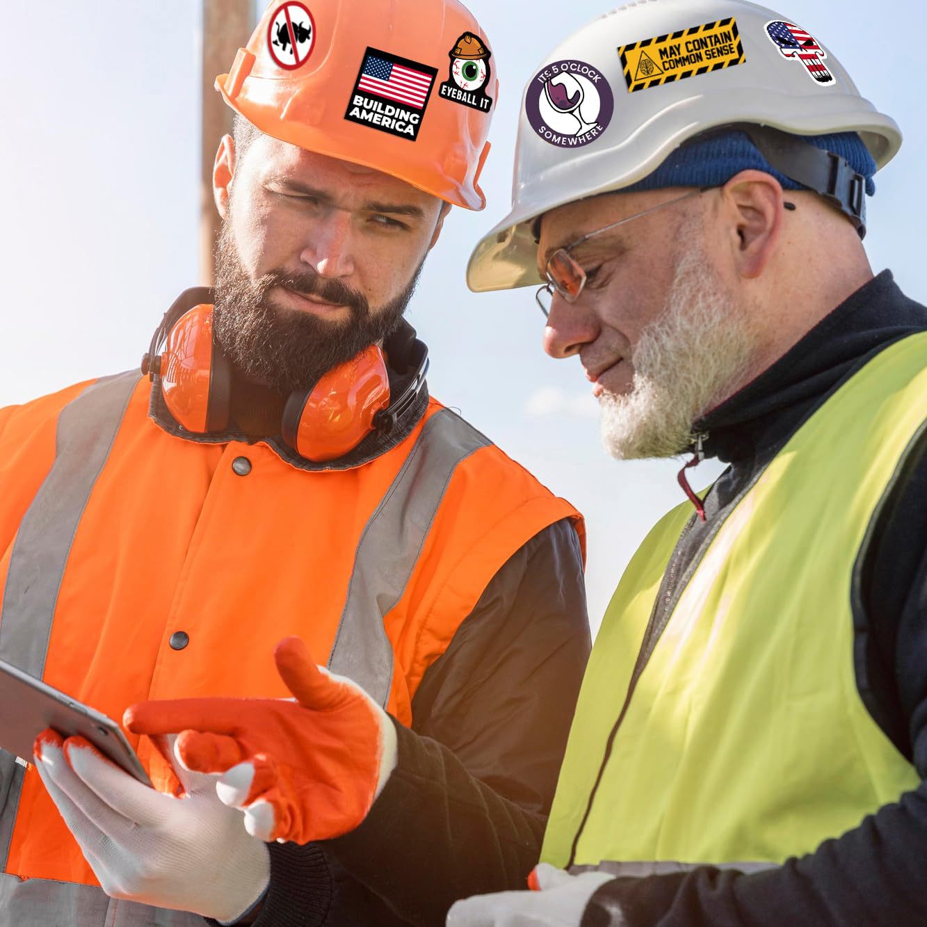 Frendorf | 150 Stück Hard Hat Aufkleber Pack (DRECKIG) für Helme Werkzeugkisten