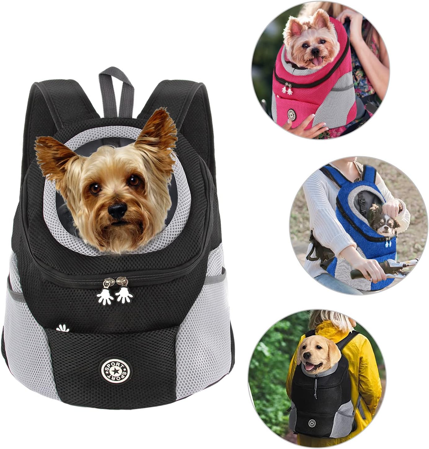 Frendorf | Hundetrage-Rucksack Welpentasche Kleine Haustier-Fronttasche mit Atmungsaktivem