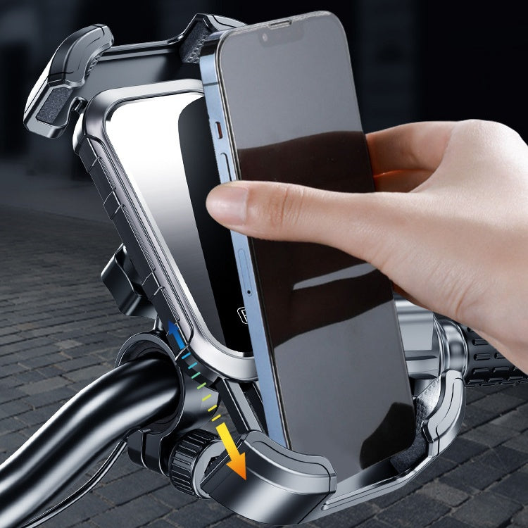 360° Rotationshalterung mit Auto-Lock-Mechanismus für sicheres Radfahren und schnellen Zugriff