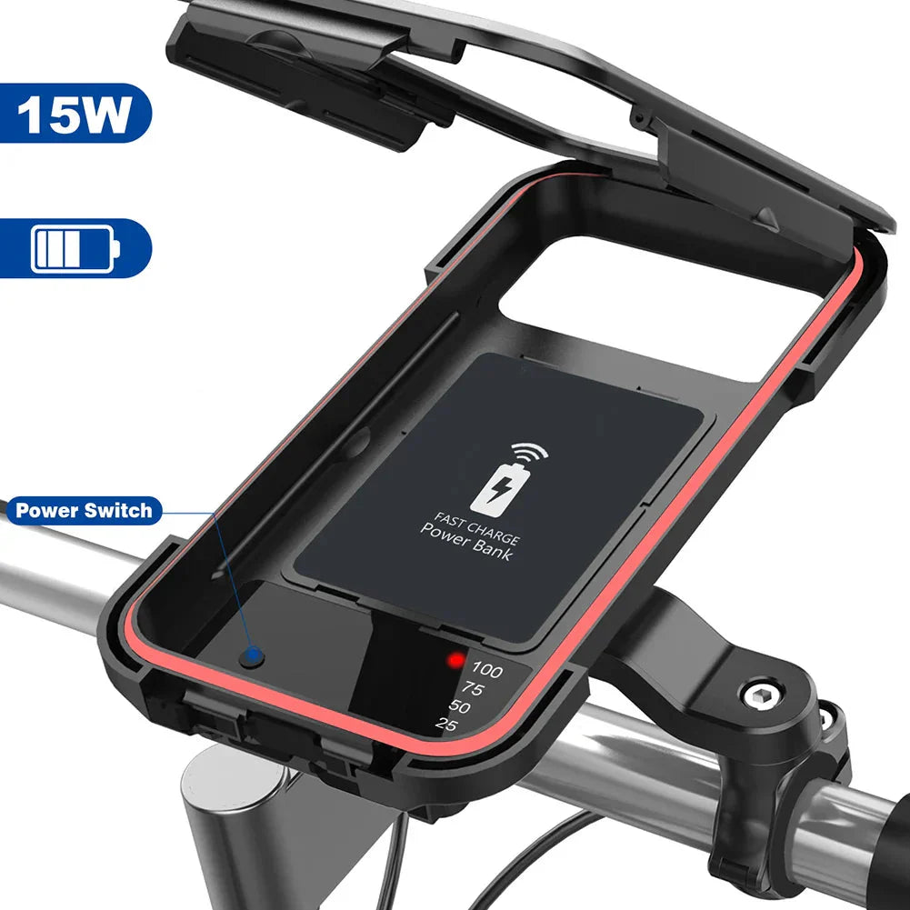 Frendorf | 15W Powerbank-Wasserdichte Halterung für den Fahrradlenker