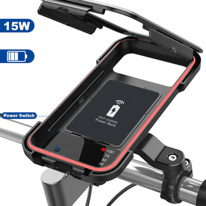 Frendorf | 15W Powerbank-Wasserdichte Halterung für den Fahrradlenker