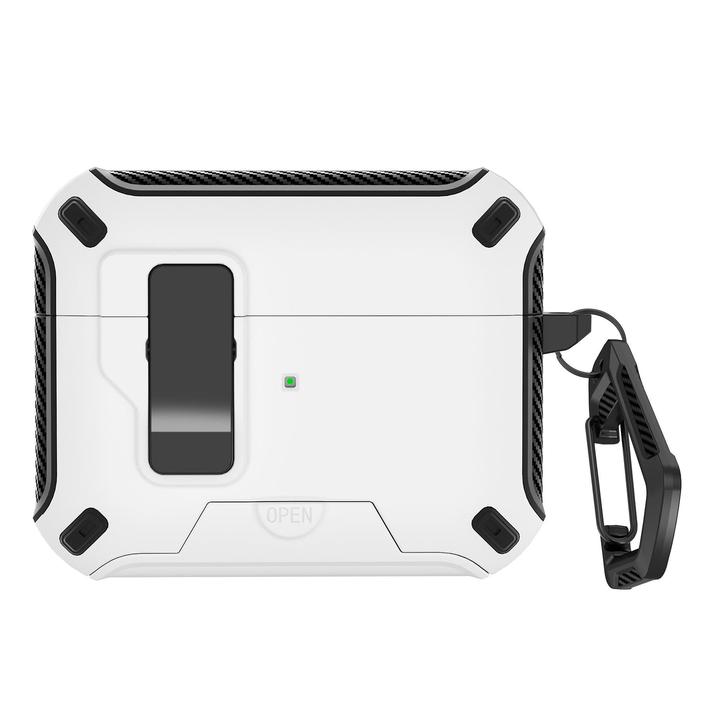 Frendorf | Auto-Lock-Ohrhöreretui mit Telefonständerunterstützung und Schnellverschlussdeckel