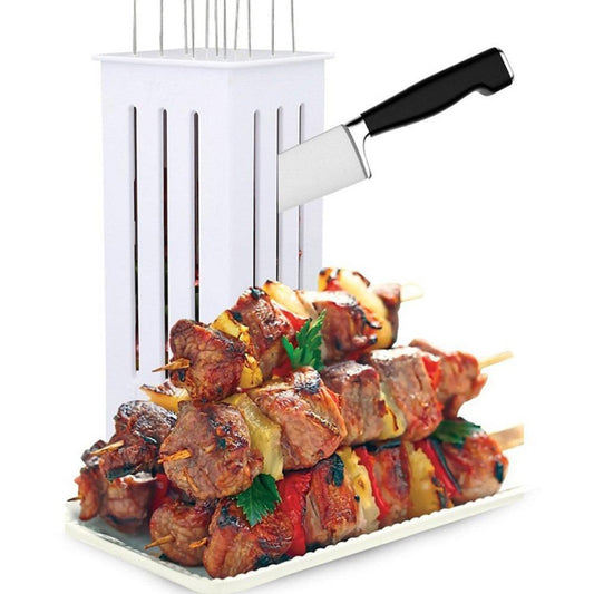 Frendorf | 16 Löcher BBQ Kabob Spießmacher, Schneller Kabob Express