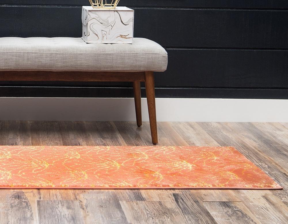 Frendorf | Floriva Lotusblumen-Teppich | Luxus-Design | Hochwertige Musterung | Wohn- & Schlafzimmer-Deko