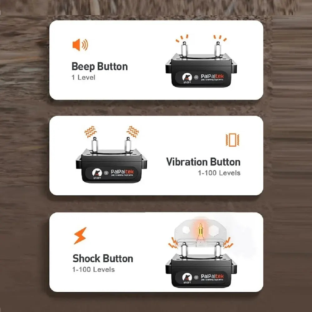 Frendorf | 1000m Hundetraining Halsband – Wasserdicht, Wiederaufladbar mit Fernbedienung für kleine, mittelgroße & große Hunde