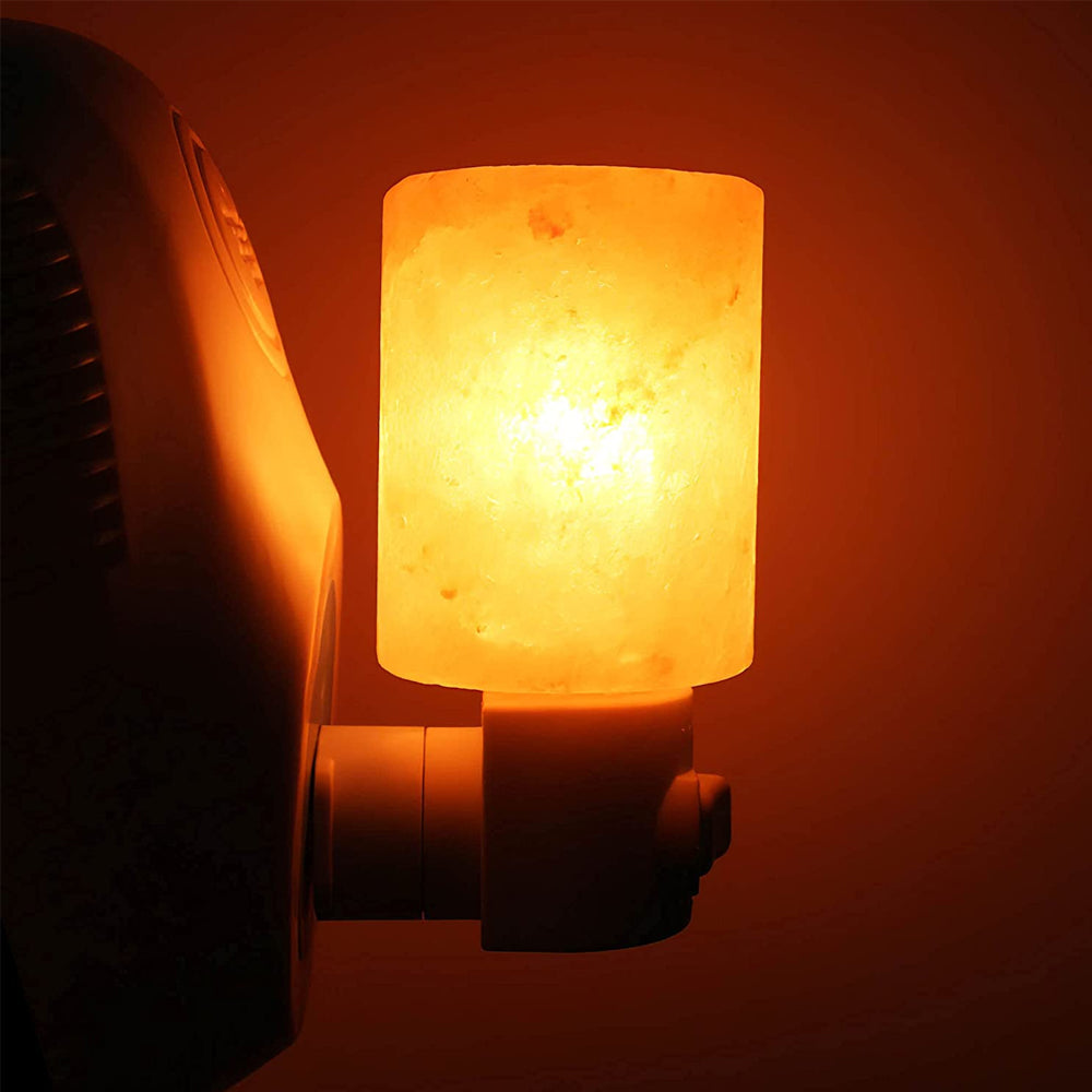 Naturkristall Himalaya Salzlampe | Stecker Nachttischlampe