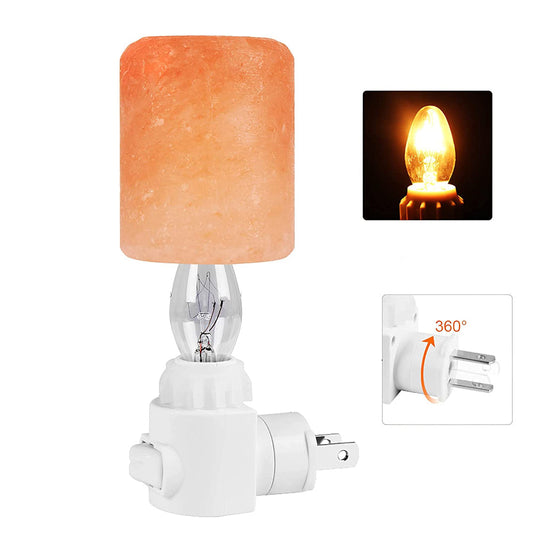 Naturkristall Himalaya Salzlampe | Stecker Nachttischlampe