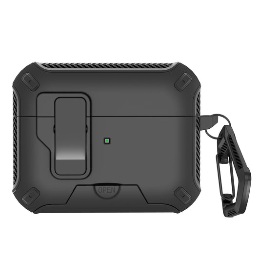 Frendorf | Auto-Lock-Ohrhöreretui mit Telefonständerunterstützung und Schnellverschlussdeckel