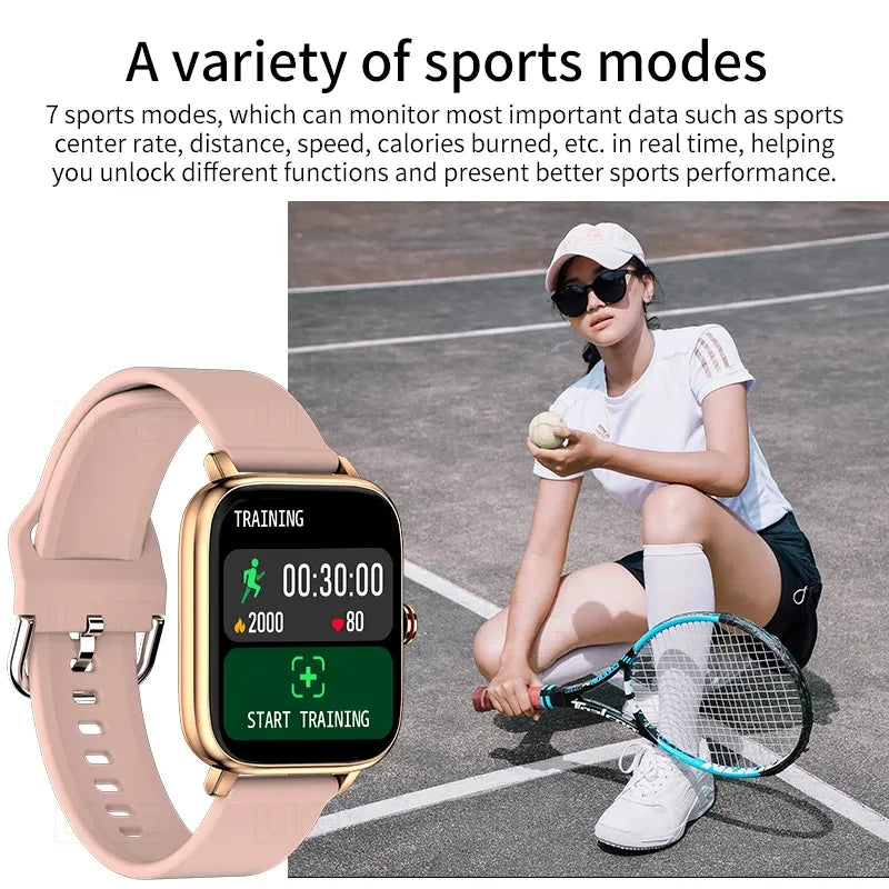 Frendorf | Elegante Damen Fitness Smartwatch Fortgeschrittener Fitness Tracker für Frauen, Massgeschneidert für Gesundheits- und Aktivitätsüberwachung