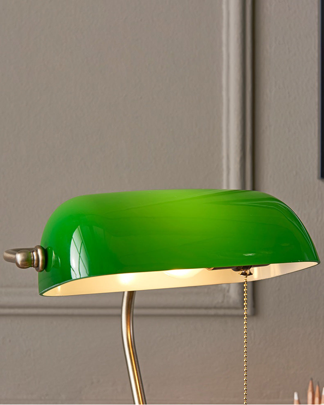 Klassische Bankierlampe