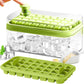 Frendorf | 101oz. Eiswürfelschale Set - 64 Stück Silikon Eiswürfelschale mit Deckel & Behälter