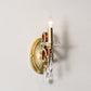 Frendorf | 1 Glühlampe Wandleuchte Traditionelle Goldene Kegelförmige Wohnzimmer Wandlampe mit/ohne Stoffschirm