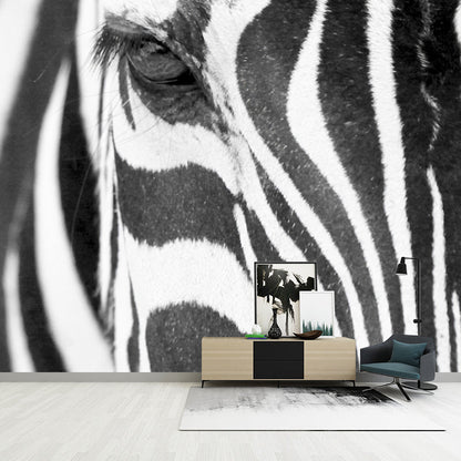 Frendorf | Fotografie Zebra Huid Wandkunst Extra Grote Wand Muurdecoratie Decal voor Accentmuur, Aangepaste Maat Beschikbaar