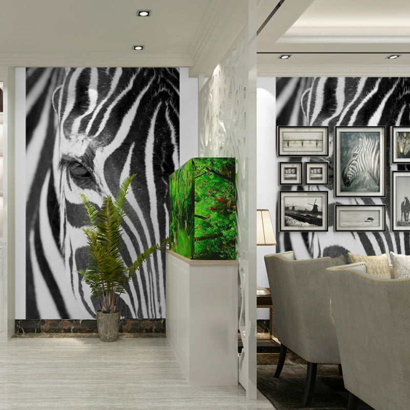 Frendorf | Fotografie Zebra Huid Wandkunst Extra Grote Wand Muurdecoratie Decal voor Accentmuur, Aangepaste Maat Beschikbaar
