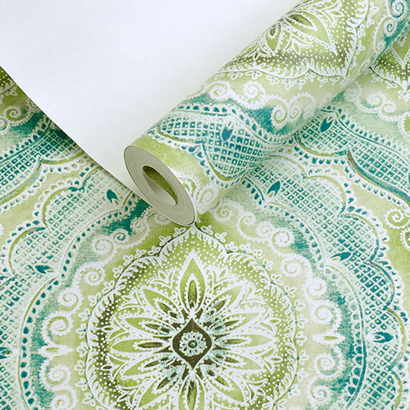 Frendorf | Bohemian Floral Oberfläche Tapete in Naturfarbe Schlafzimmer Wandverkleidung, 10 Meter x 52 cm