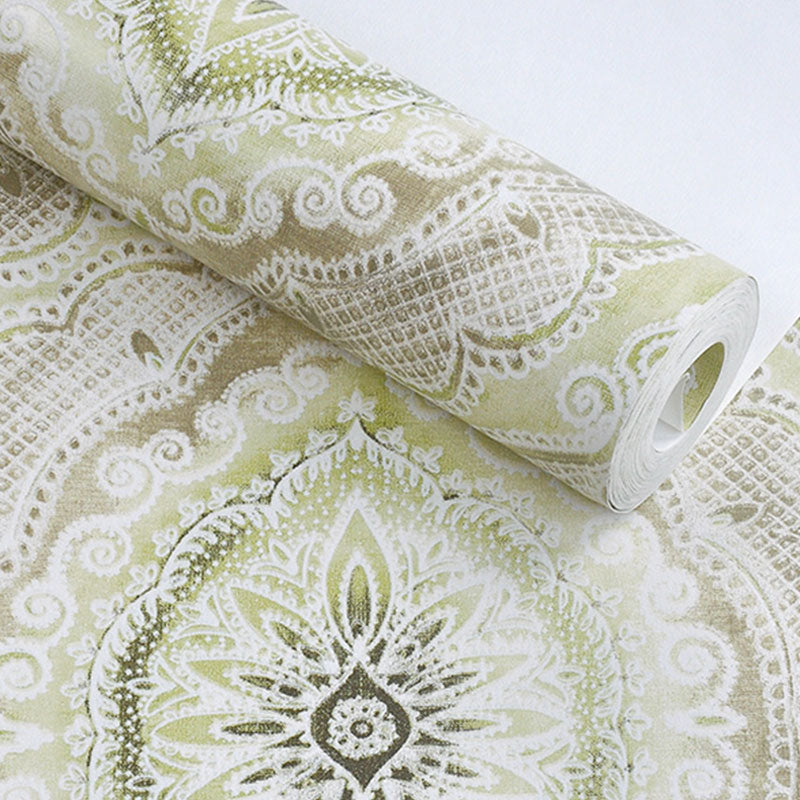 Frendorf | Bohemian Floral Oberfläche Tapete in Naturfarbe Schlafzimmer Wandverkleidung, 10 Meter x 52 cm