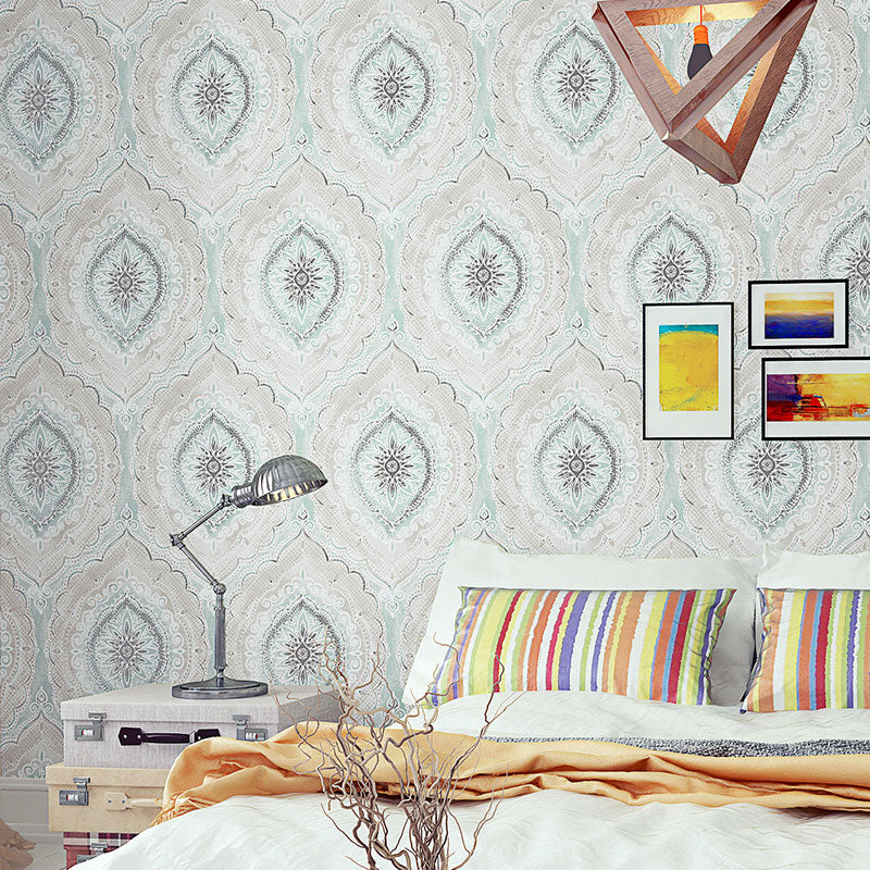 Frendorf | Bohemian Floral Oberfläche Tapete in Naturfarbe Schlafzimmer Wandverkleidung, 10 Meter x 52 cm