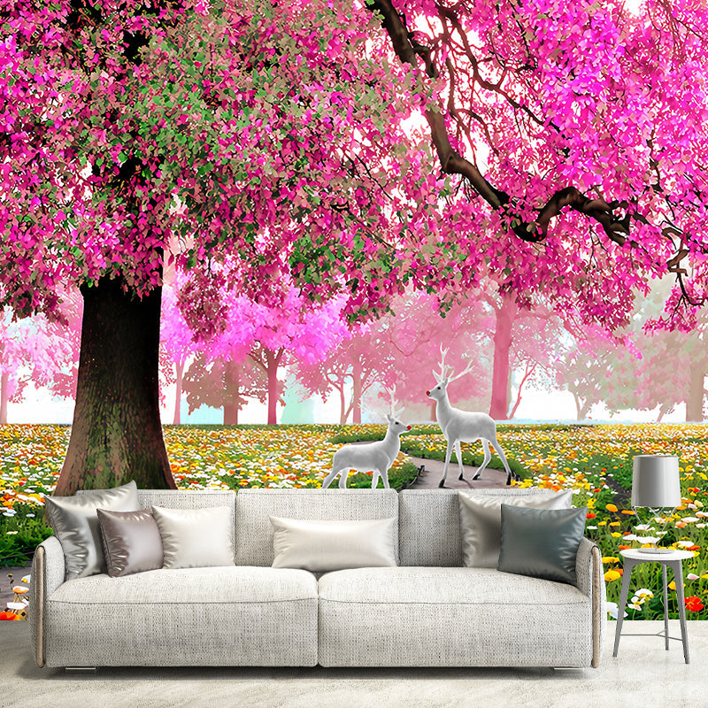 Wasserabweisendes Blossoms Wandbild Personalisierte Größe Einfache Wandkunst für Café Dekor