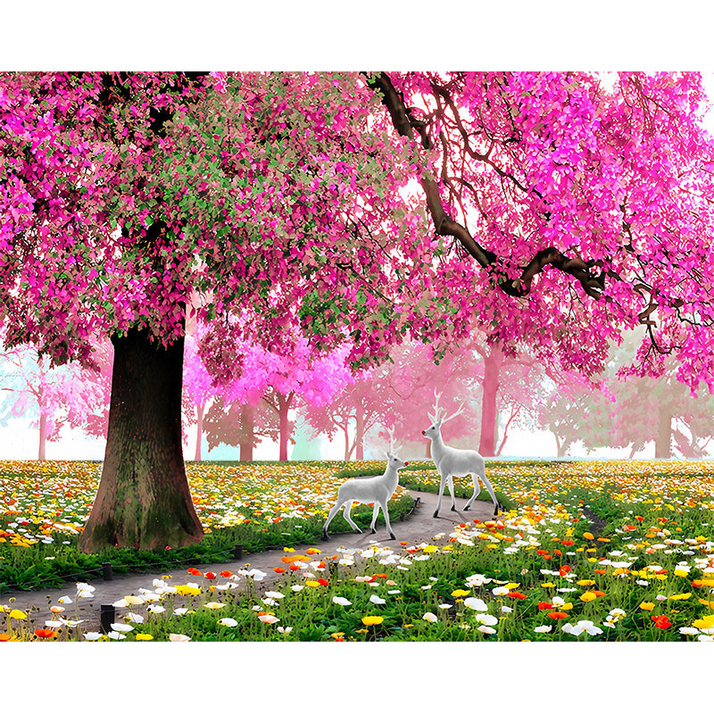 Wasserabweisendes Blossoms Wandbild Personalisierte Größe Einfache Wandkunst für Café Dekor