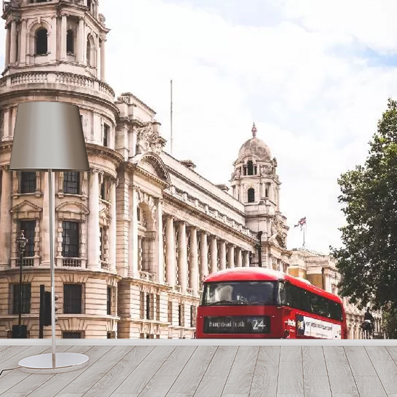 Foto Stil England Straße Wandgemälde Vollformat Wandkunst für Café Dekor, Maßanfertigung