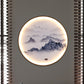 Frendorf | Blauwe Foggy Mountain Wandbehang Licht Azië Aluminium LED Wandverlichting voor Woonkamer Decoratie