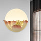 Frendorf | Hars Lotus/Berg-Maan Muurlamp Chinese Wit LED Wandlamp voor Gastenkamer