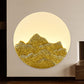Frendorf | Hars Lotus/Berg-Maan Muurlamp Chinese Wit LED Wandlamp voor Gastenkamer