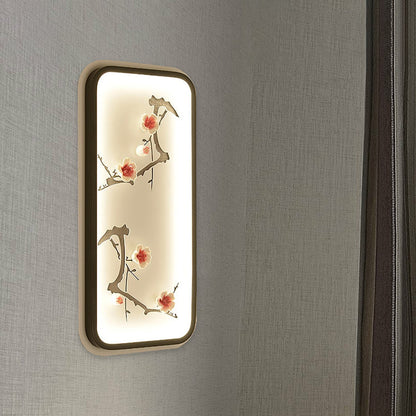 Frendorf | Keramische Lotusbladeren/Bloesem Muur Lamp Chinese Zwart-Groen/Rood LED Wandlamp voor de Woonkamer