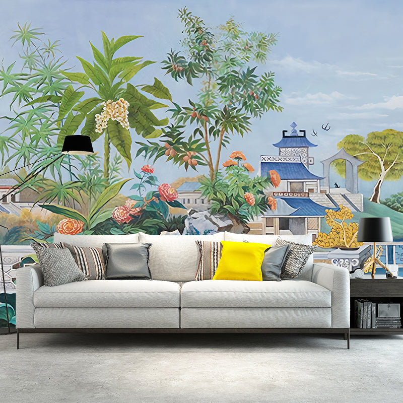 Frendorf | Botanische tuin muurmuurdecork voor accentmuur moderne wandbekleding, op maat gemaakt