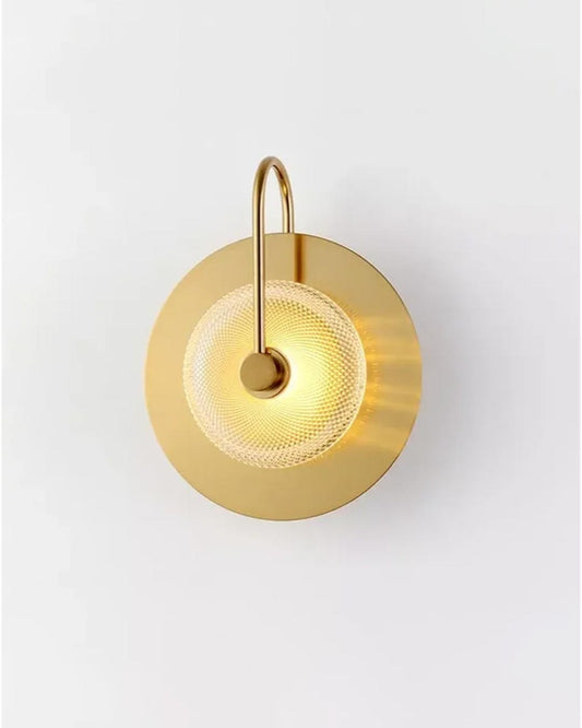 Frendorf | AuroraTorch Runde Metall-Wandleuchte | Modernes Design | Stimmungsvolle Wandbeleuchtung