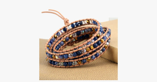 Frendorf | Blaue Berg Wickelarmband