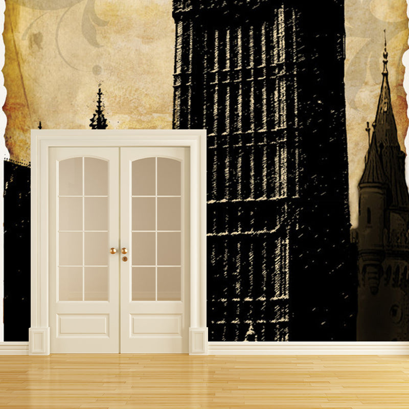 Frendorf | Fleckresistente London Big Ben Wandmalerei Angepasste Größe Wandkunst für Heimdekoration