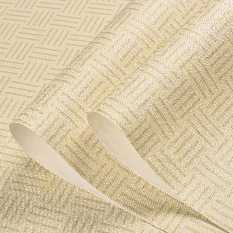 Frendorf | 33' x 20.5" Grasgeweven Behangrol voor Slaapkamer Aziatisch Geïnspireerde Wandbekleding in Neutrale Kleur, Vlekbestendig