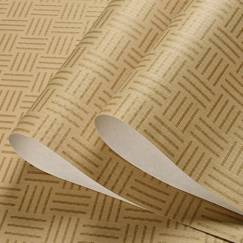 Frendorf | 33' x 20.5" Grasgeweven Behangrol voor Slaapkamer Aziatisch Geïnspireerde Wandbekleding in Neutrale Kleur, Vlekbestendig