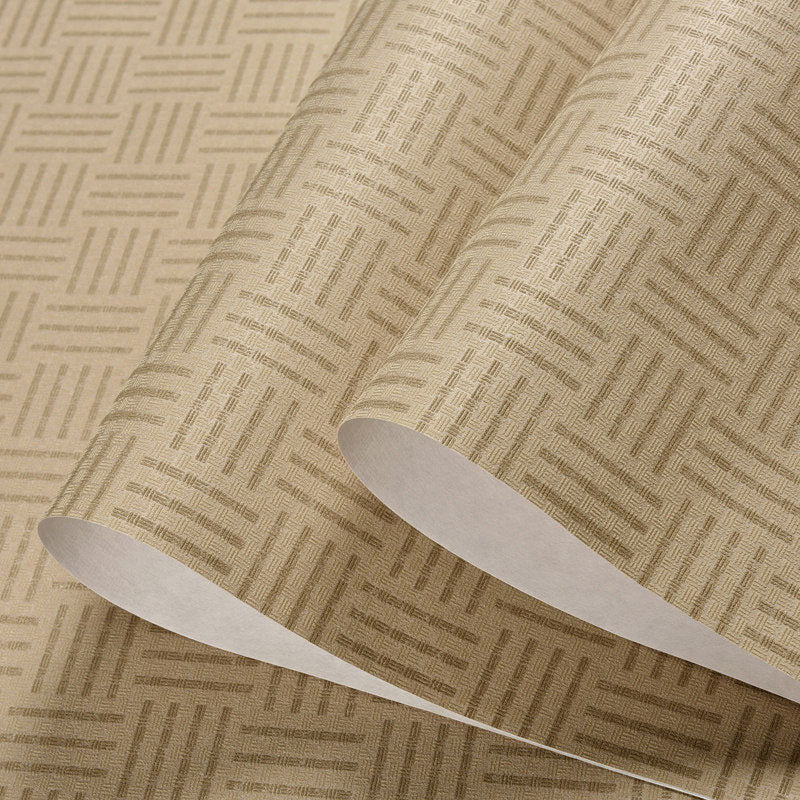 Frendorf | 33' x 20.5" Grasgeweven Behangrol voor Slaapkamer Aziatisch Geïnspireerde Wandbekleding in Neutrale Kleur, Vlekbestendig