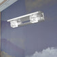 Frendorf | Krom Finish Lineaire Wandlamp Moderne Kristal Kubus 2/3 Koppen Bad LED Muur Bevestiging Verlichting in Warm/Wit Licht