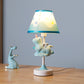 Frendorf | Twinklehorn – Einhorn Tischlampe mit Stoffschirm für Arbeitszimmer