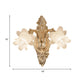 Frendorf | Frosted White Glass Bluebells Wandlamp Traditionele 1/2-Kop Familie Kamer Wand Sconces in Goud