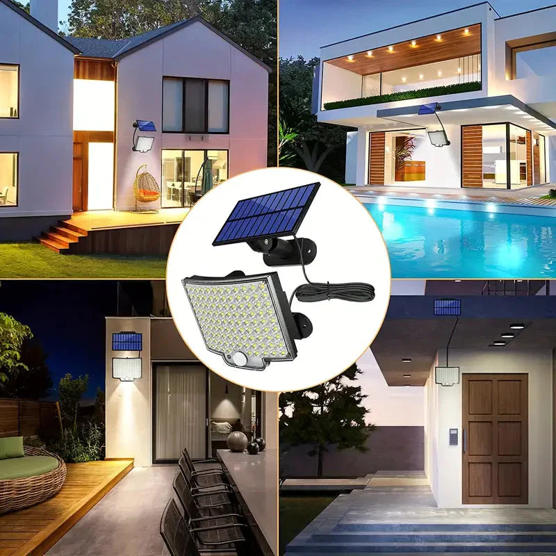 Frendorf | 106LED Super Bright Bewegungssensor Solar Power LED Garten Wandlicht