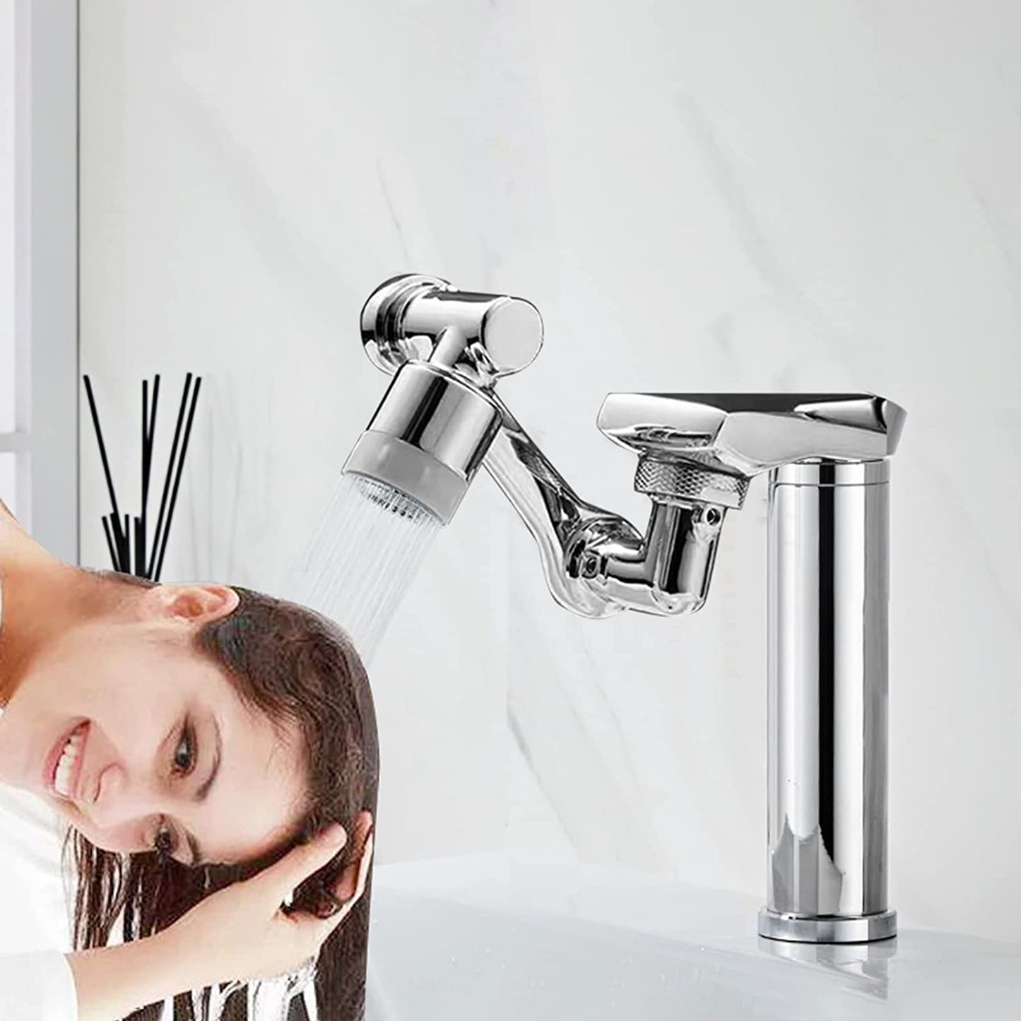 Frendorf | 1080 Grad Erweiterung Universeller Wasserhahn-Aerator 2 Modi