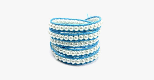 Frendorf | Blaue Perlen Wickelarmband