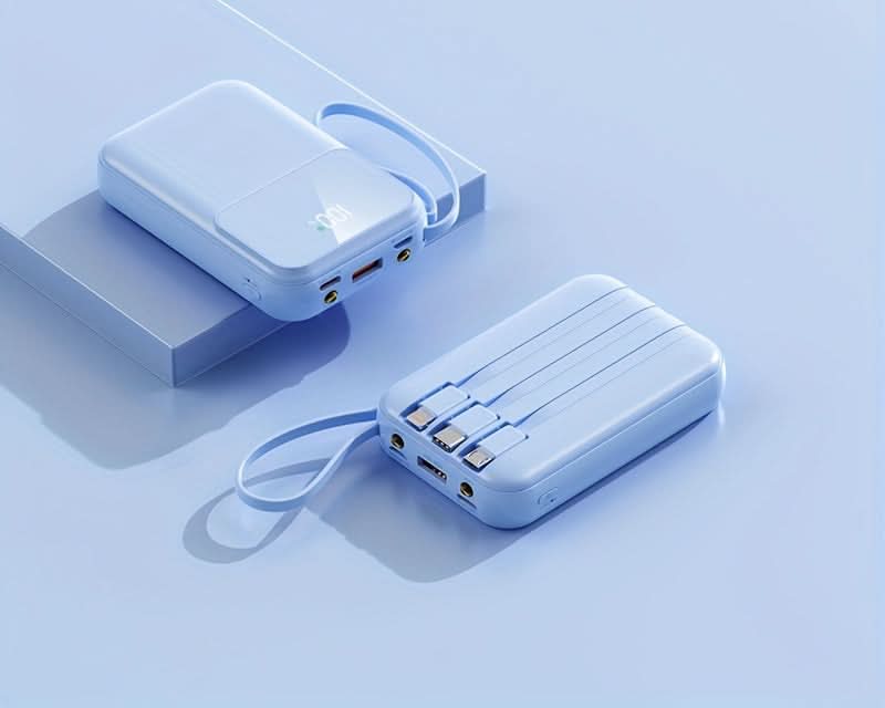 Frendorf | 10000mAh tragbare Powerbank mit Kabeln